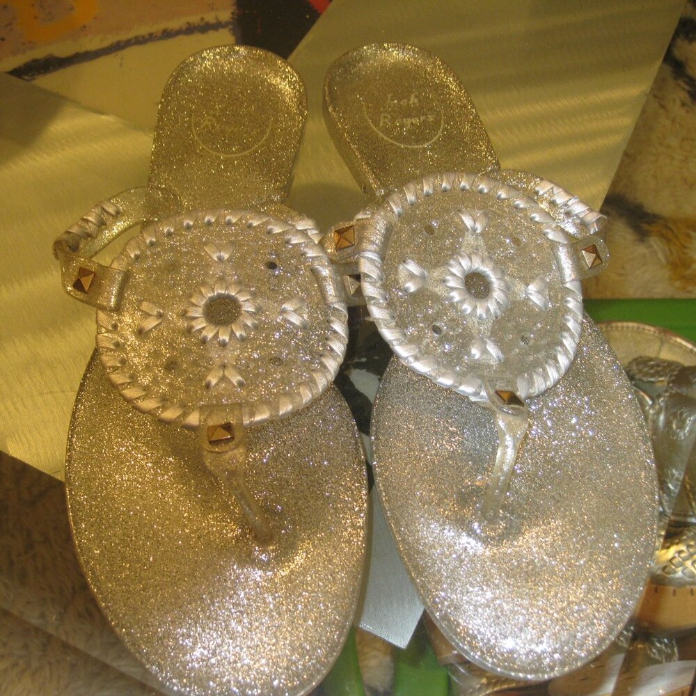 Jack Rogers Jellies - Silver